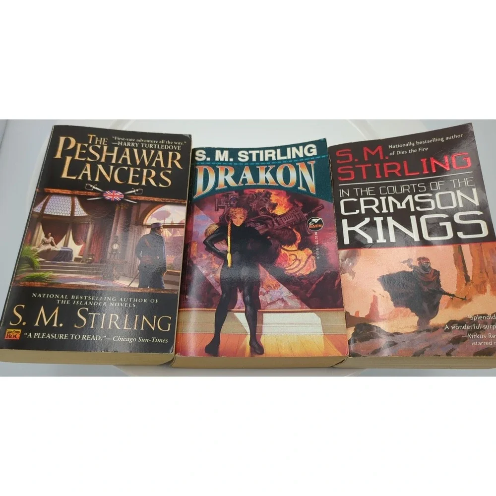 Peshawar Lancers, Drakkon, Courts of the Crimson Kings S M Stirling Lot Of 3 PBs